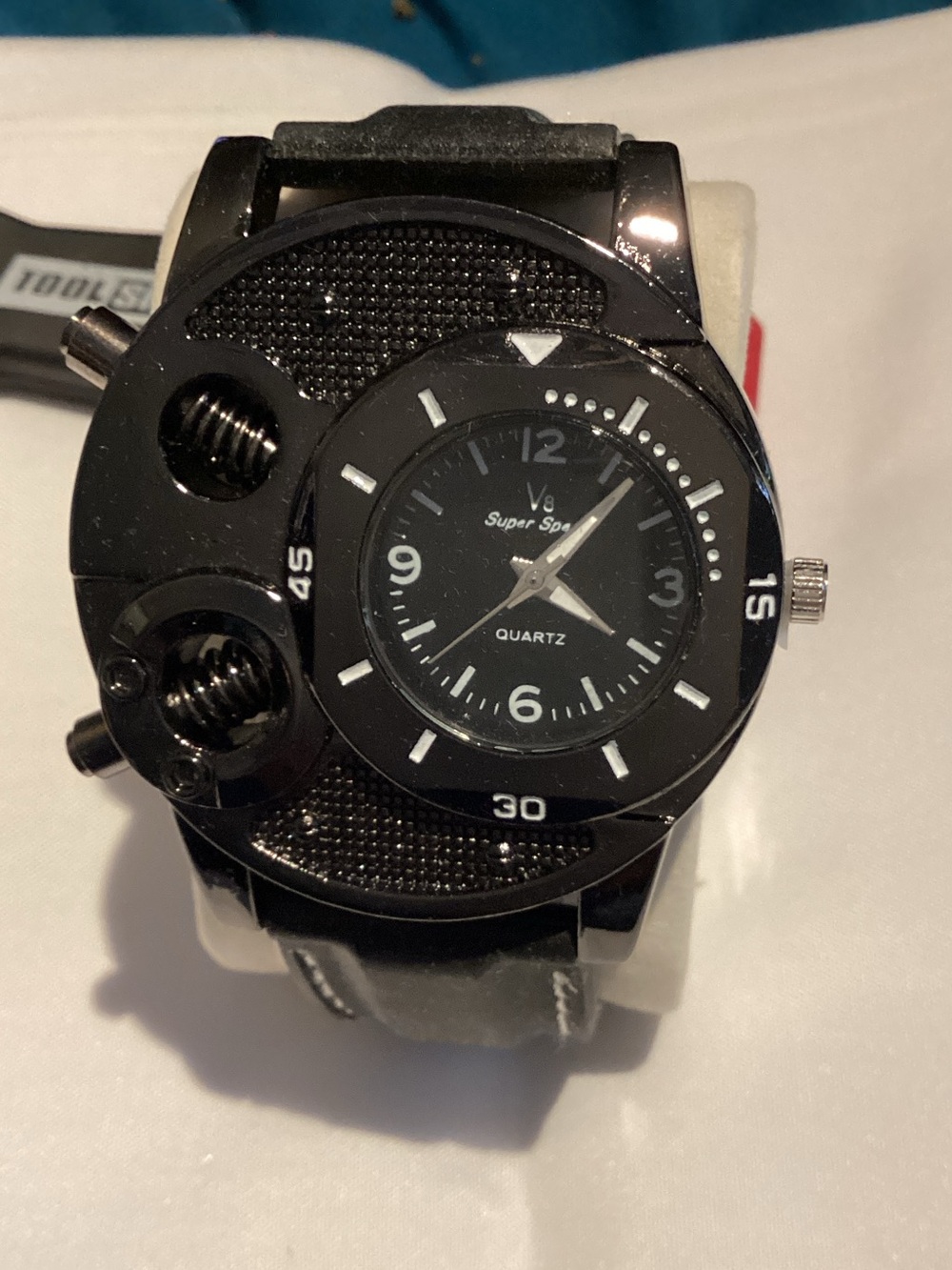 Black Men's Quartz Sport Watch